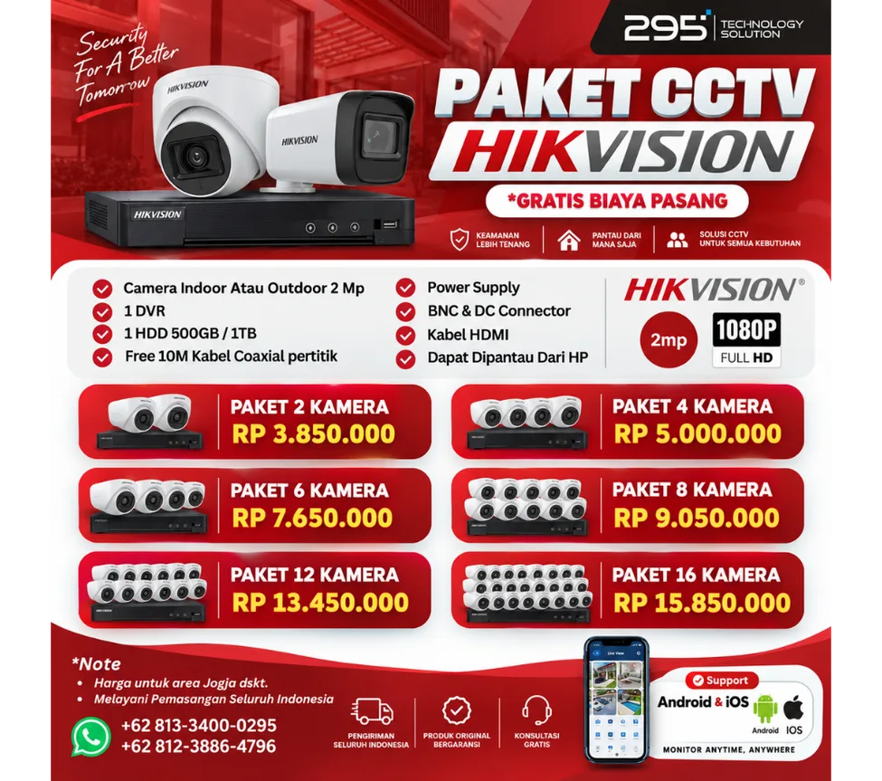 Paket CCTV Hikvision 2mp Smartlight